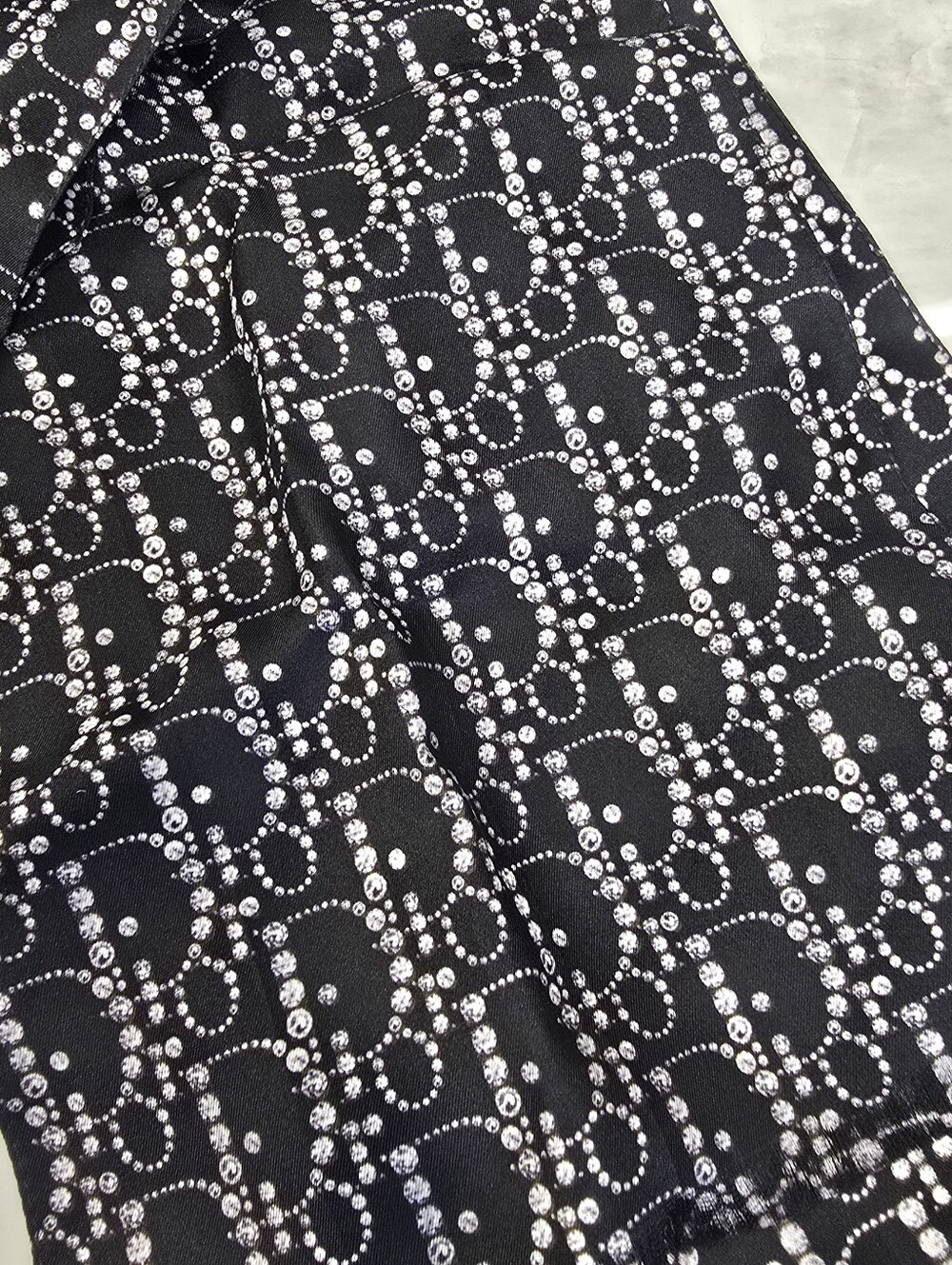 Dior Silk Scarf/Neckerchief with Bracelet - Picture 10 of 13